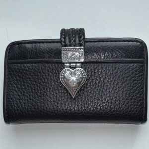 Brighton small black leather wallet